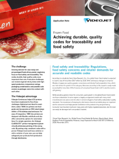 دستیابی به کدهای مقاوم و با کیفیت برای ردیابی و ایمنی مواد غذایی