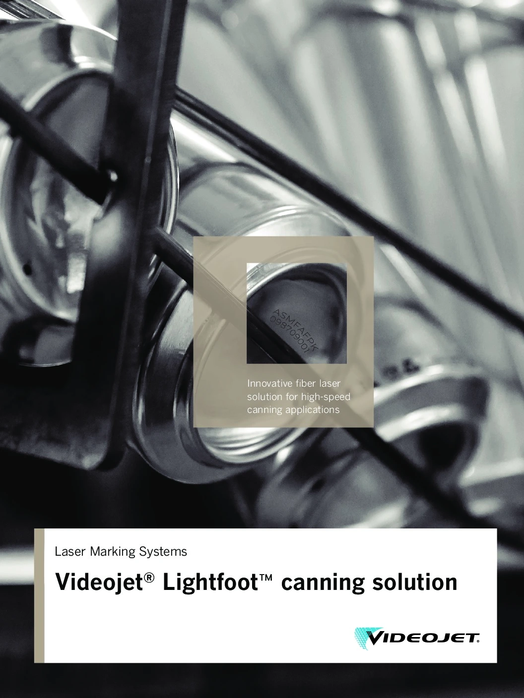 بروشور جت پرینتر Lightfoot ویدیوجت مخصوص قوطی‌های فلزی