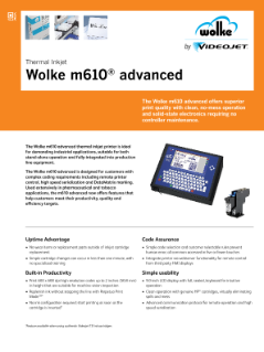 کاتالوگ مشخصات فنی Wolke m610 Advanced